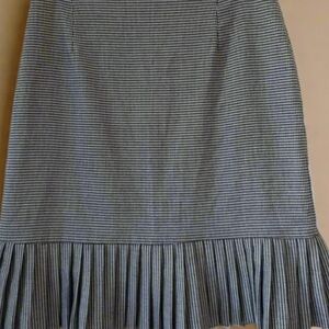 Briggs New York Black and White Gingham A-Line Skirt